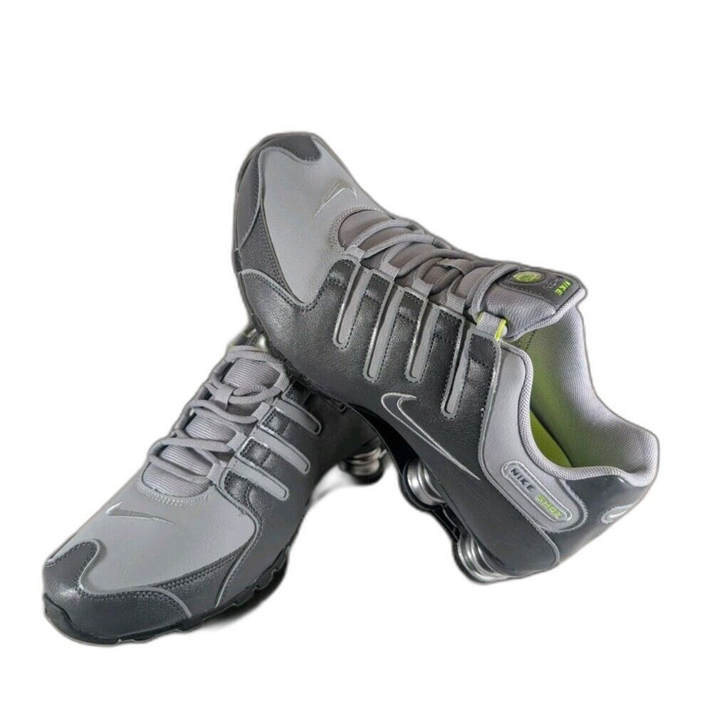 Nike Shox NZ Mens 11 Dark Grey Wolf Grey Volt 378341-009 Sneakers NEW